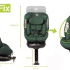 Scaun auto Isofix rotativ 0-36kg Enzo Fix 4Baby Dark Green