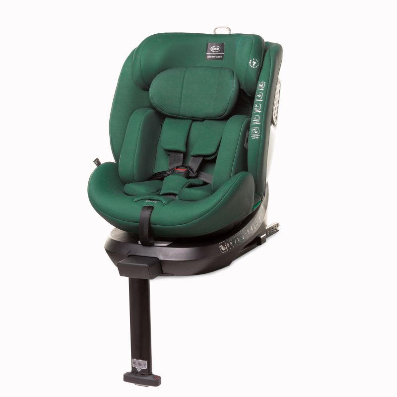 Scaun auto Isofix rotativ 0-36kg Enzo Fix 4Baby Dark Green