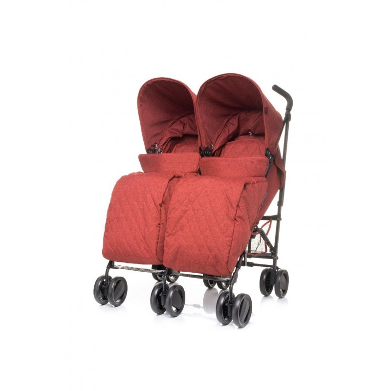 Carucior sport pentru gemeni Twins 4Baby Grey