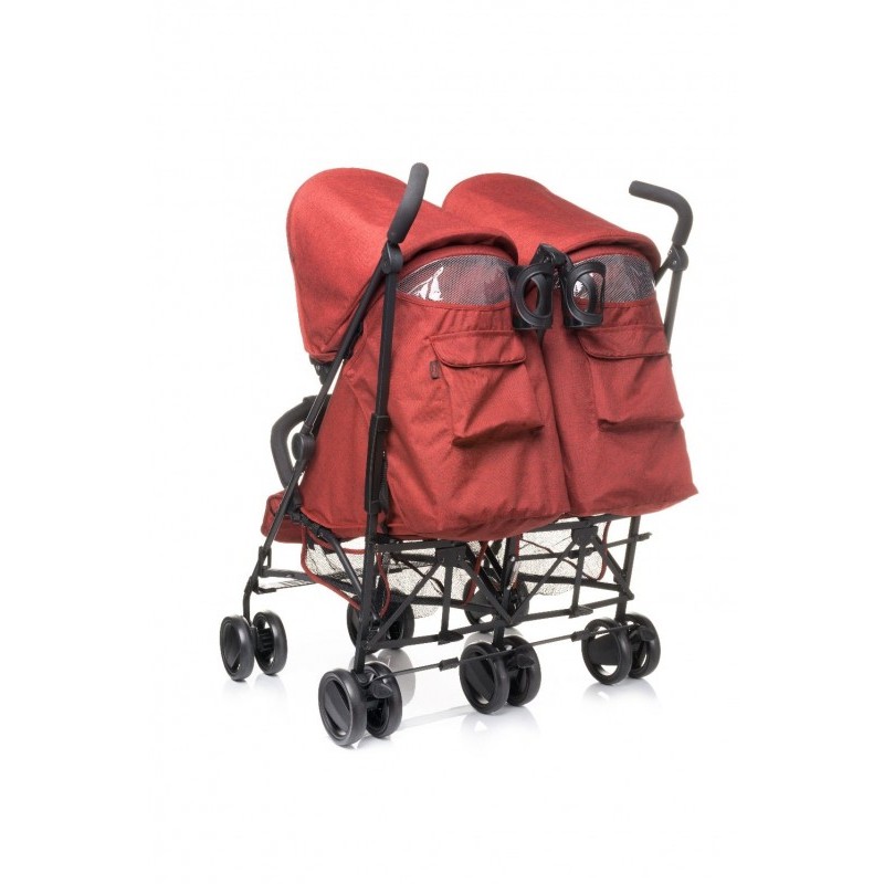 Carucior sport pentru gemeni Twins 4Baby Grey