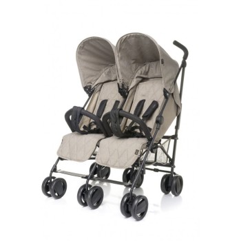 Carucior sport pentru gemeni Twins 4Baby Beige