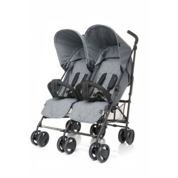 Carucior sport pentru gemeni Twins 4Baby Grey