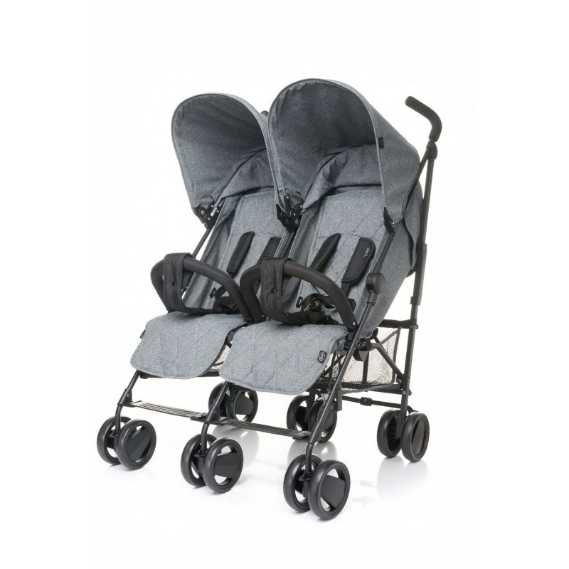 Carucior sport pentru gemeni Twins 4Baby Grey