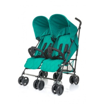 Carucior sport pentru gemeni Twins 4Baby Dark Turquoise