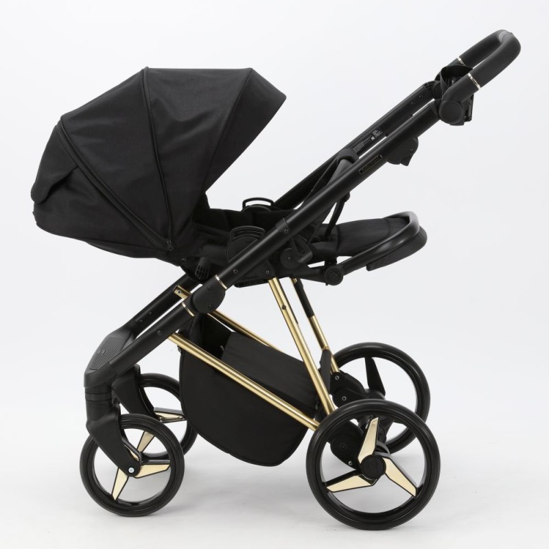 Carucior 3 in 1 Blanc Adamex Deluxe Black PS699
