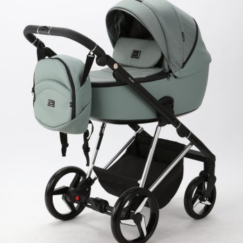 Carucior 3 in 1 Blanc Adamex Deluxe Soft Green PS809