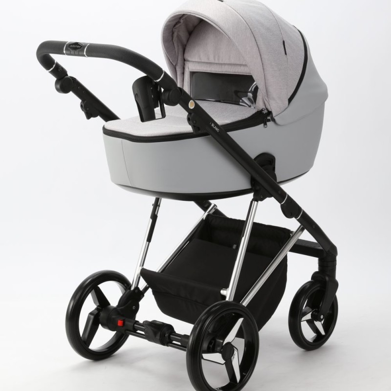 Carucior 3 in 1 Blanc Adamex Deluxe Light Grey PS586