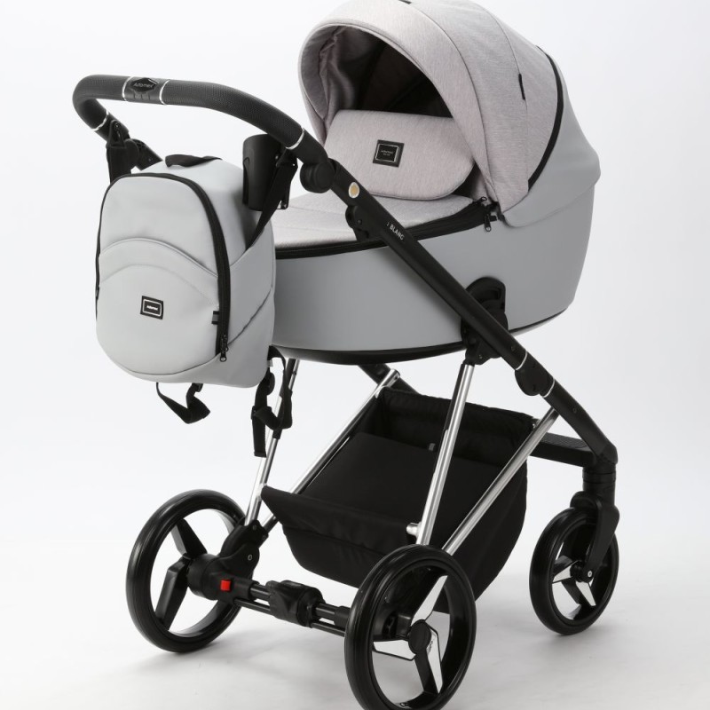 Carucior 3 in 1 Blanc Adamex Deluxe Light Grey PS586