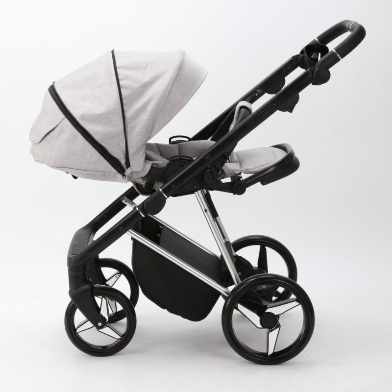 Carucior 3 in 1 Blanc Adamex Deluxe Light Grey PS586