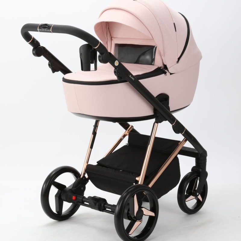 Carucior 3 in 1 Blanc Adamex Deluxe Rose PS731