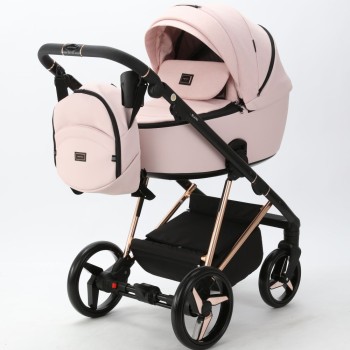Carucior 3 in 1 Blanc Adamex Deluxe Rose PS731