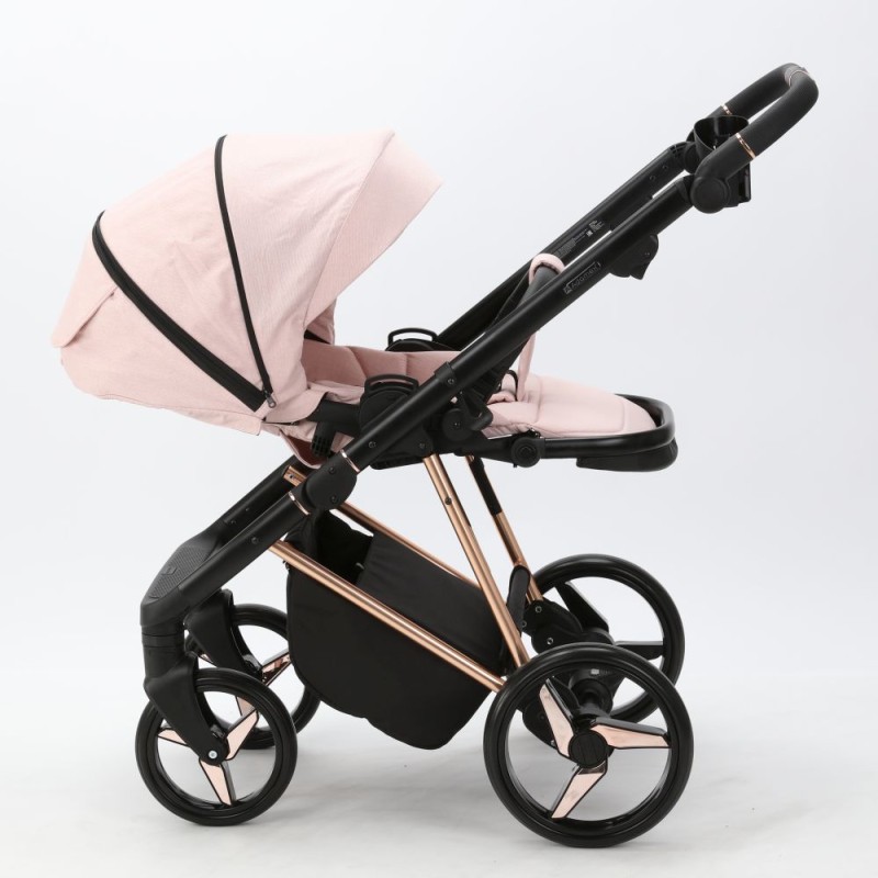 Carucior 3 in 1 Blanc Adamex Deluxe Rose PS731