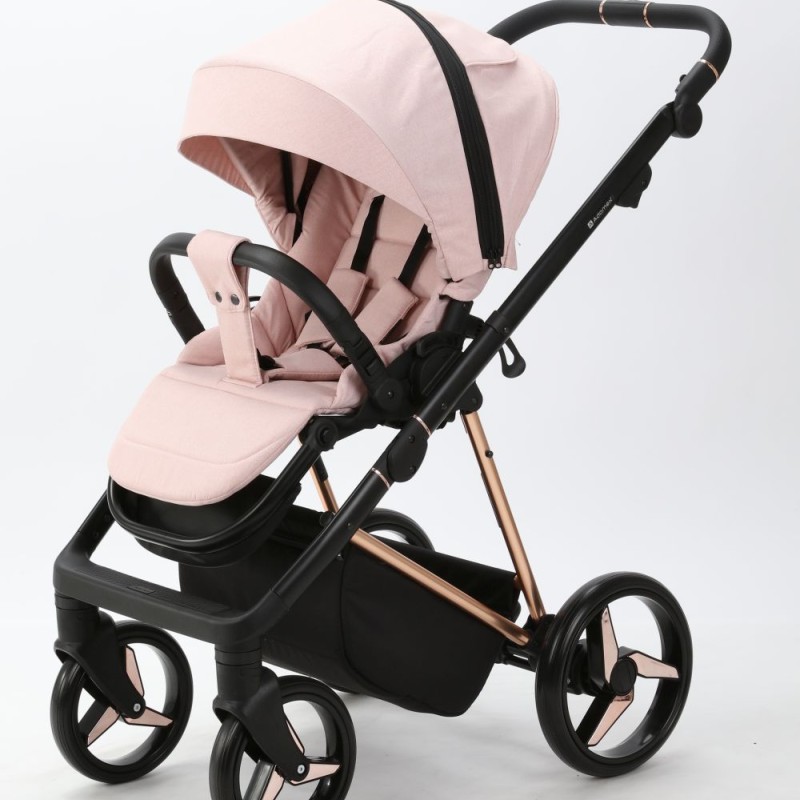 Carucior 3 in 1 Blanc Adamex Deluxe Rose PS731