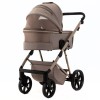 Carucior 3 in 1 Delta Natura Collection Adamex Cappucino cu scoica testata ADAC