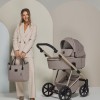 Carucior 3 in 1 Delta Natura Collection Adamex Cappucino cu scoica testata ADAC