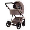 Carucior 3 in 1 Delta Natura Collection Adamex Cappucino cu scoica testata ADAC