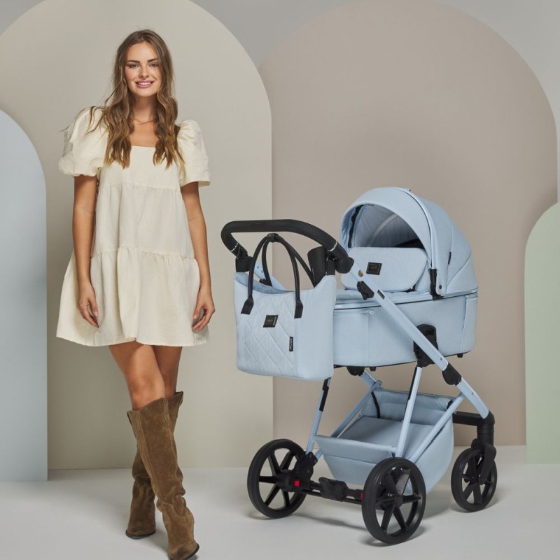 Carucior 3 in 1 Delta Natura Collection Adamex Sky cu scoica testata ADAC
