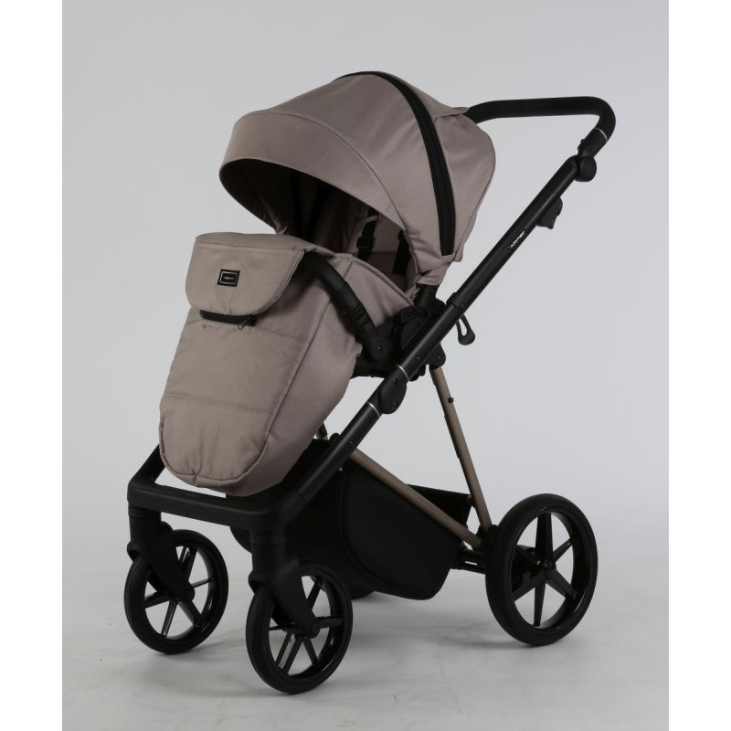 Carucior 3 in 1 Delta Adamex Deluxe Beige TK803 cu scoica testata ADAC