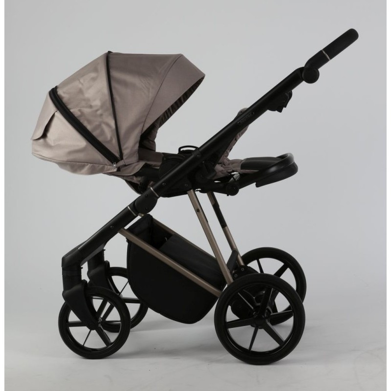 Carucior 3 in 1 Delta Adamex Deluxe Beige TK803 cu scoica testata ADAC