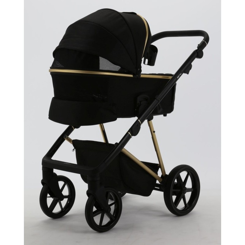 Carucior 3 in 1 Delta Adamex Deluxe Black TK807 cu scoica testata ADAC