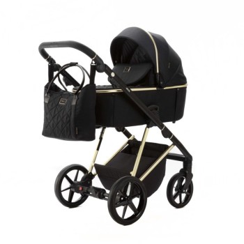 Carucior 3 in 1 Delta Adamex Deluxe Black TK807 cu scoica testata ADAC