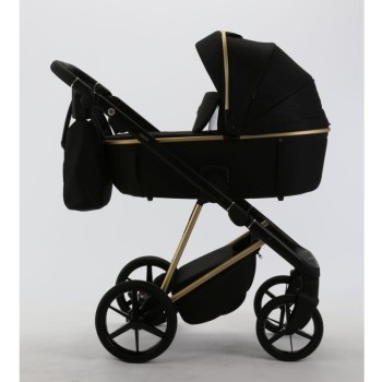 Carucior 3 in 1 Delta Adamex Deluxe Black TK807 cu scoica testata ADAC