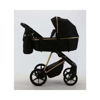 Carucior 3 in 1 Delta Adamex Deluxe Black TK807 cu scoica testata ADAC