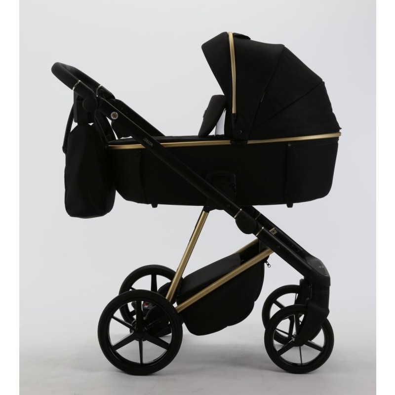 Carucior 3 in 1 Delta Adamex Deluxe Black TK807 cu scoica testata ADAC