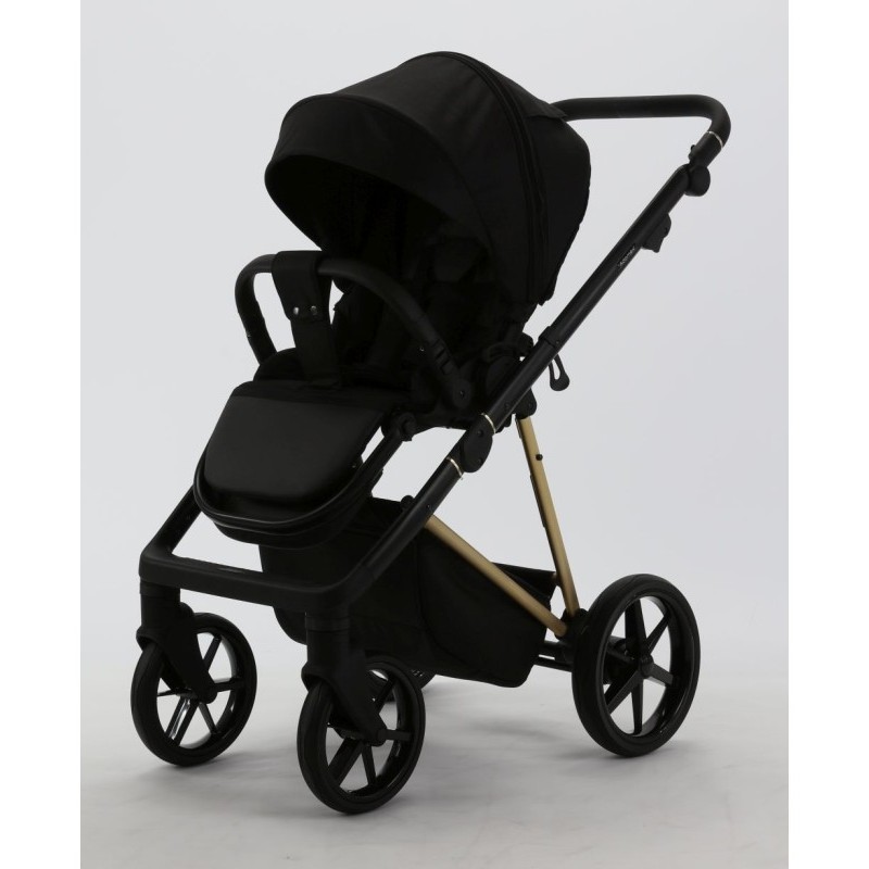 Carucior 3 in 1 Delta Adamex Deluxe Black TK807 cu scoica testata ADAC