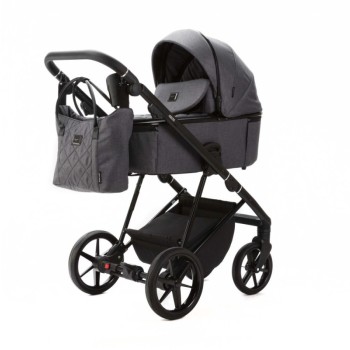 Carucior 3 in 1 Delta Adamex Deluxe Grey TK812 cu scoica testata ADAC