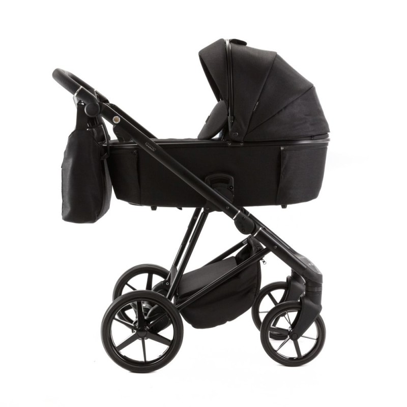 Carucior 3 in 1 Delta Adamex Black TK53 cu scoica testata ADAC