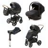 Carucior 4 in 1 ENCORE 2 Adamex Black X85 cu scoica testata ADAC si baza isofix