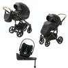 Carucior 4 in 1 Encore 2 Adamex Black X85 cu Cybex Cloud G Plus i-size recline ADAC si baza isofix rotativa
