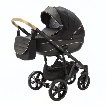 Carucior 4 in 1 ENCORE 2 Adamex Black X85 cu scoica testata ADAC si baza isofix