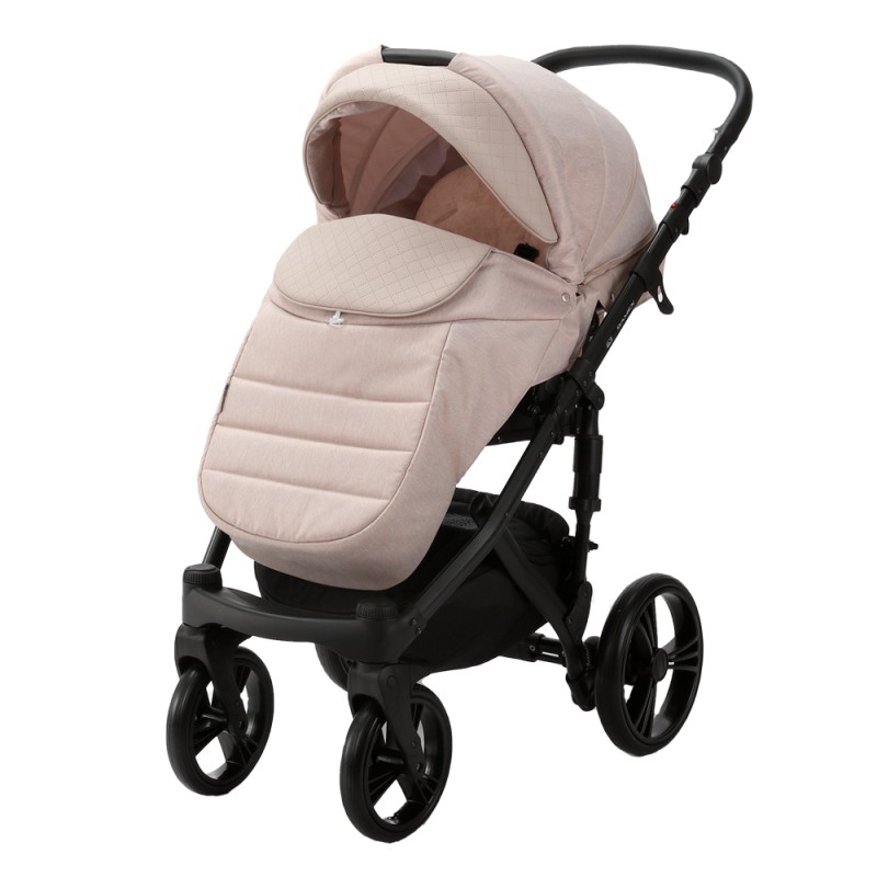 Carucior 3 in 1 ENCORE 2 Adamex Beige Cream AZ5 cu scoica testata ADAC