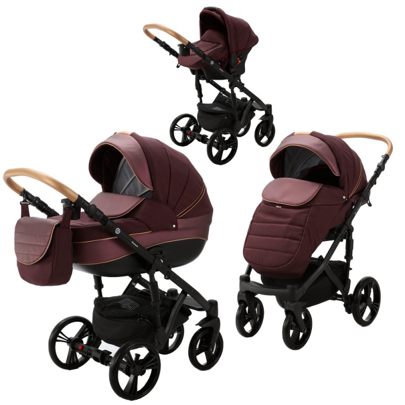 Carucior 3 in 1 ENCORE 2 Adamex Dark Cherry EN2