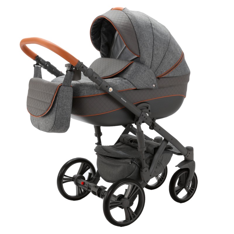 Carucior copii 3 in 1 Adamex Encore 2 Grey Lover X5