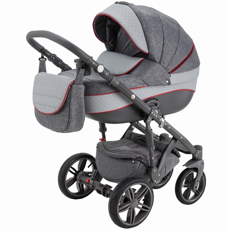 Carucior copii 3in 1 Adamex Encore Intense Grey X1