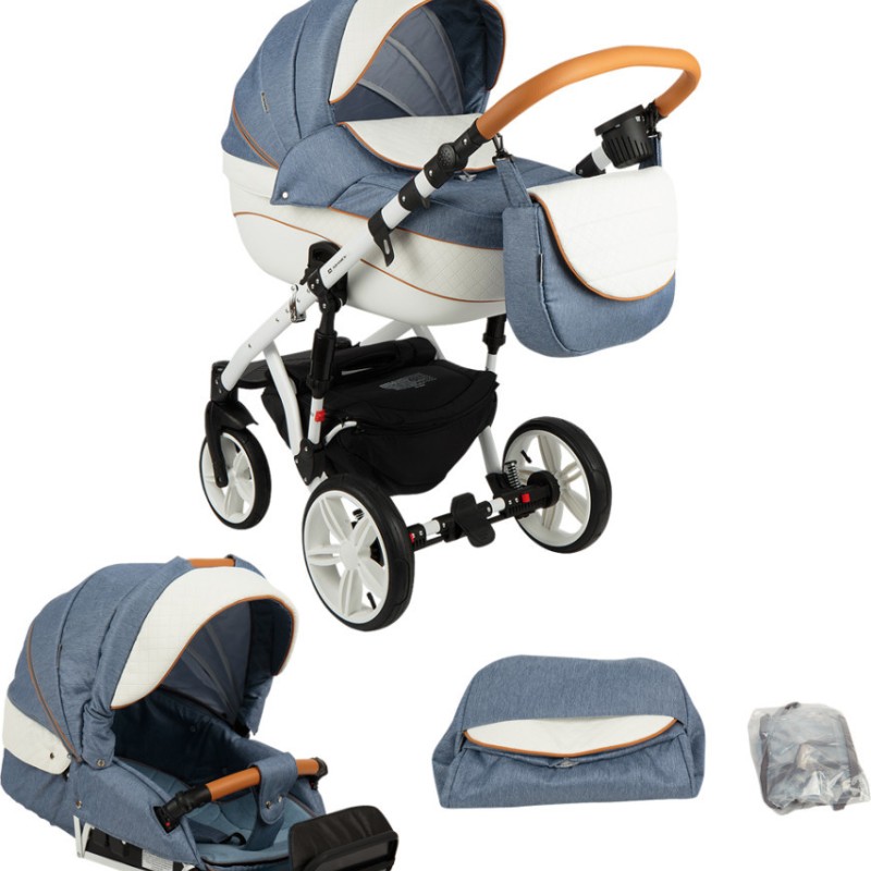 Carucior copii 3 in 1 Encore Adamex Jeans X10