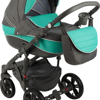 CARUCIOR COPII 3 IN 1 ADAMEX ENCORE GREY TURQUOISE X11
