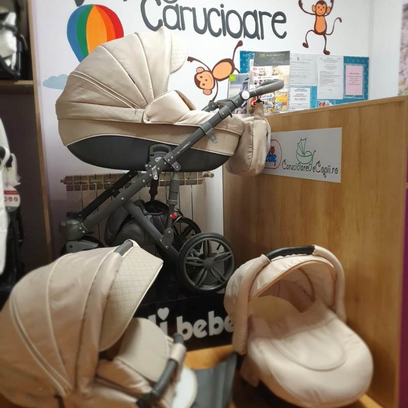 Carucior copii 3 in 1 Encore 2 Adamex Beige X19