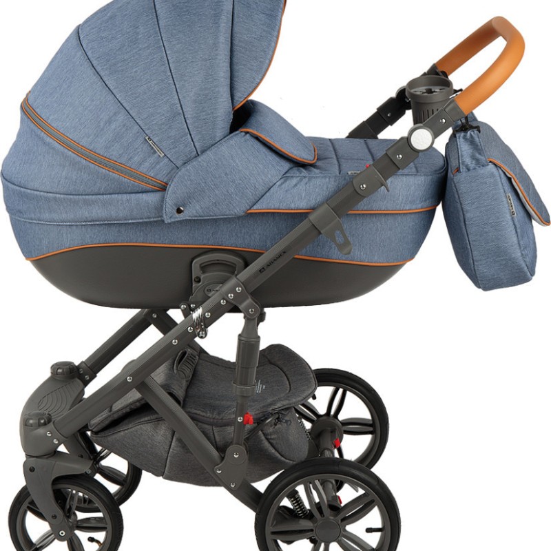 Carucior copii 3 in 1 Adamex Encore 2 Denim Sense X2