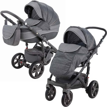 Carucior copii 3 in 1 Encore Adamex Grey Passion X6