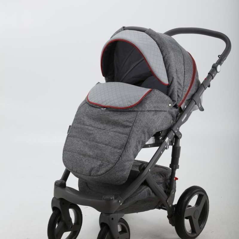 Carucior copii 3in 1 Adamex Encore Intense Grey X1