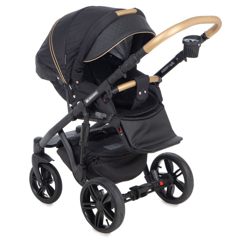 Carucior 3 in 1 ENCORE 2 Adamex Black X85 cu scoica testata ADAC