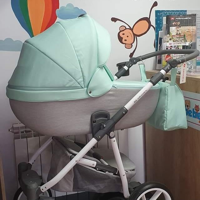 Carucior copii 3 in 1 Hybryd Adamex Mint b60