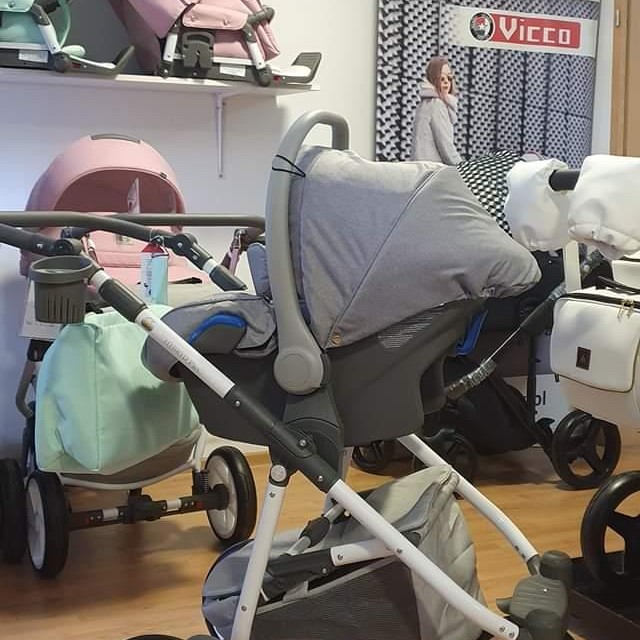 Carucior copii 3 in 1 Hybryd Adamex Mint b60