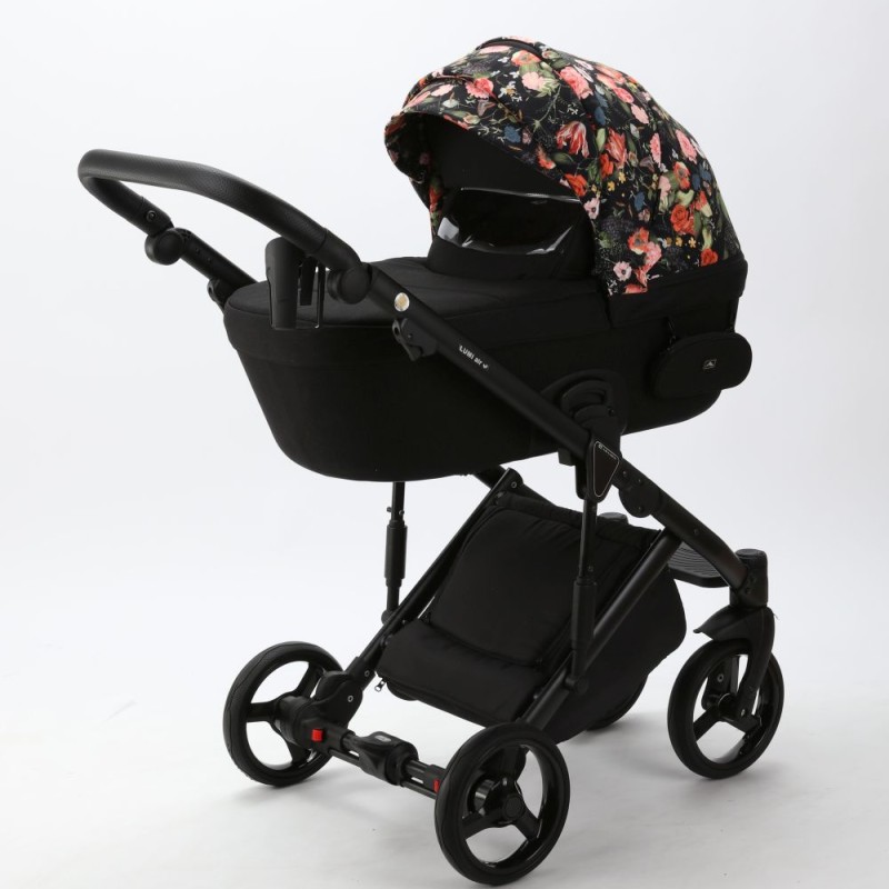 Carucior 3 in 1 Lumi Air Adamex Black Flowers FL1