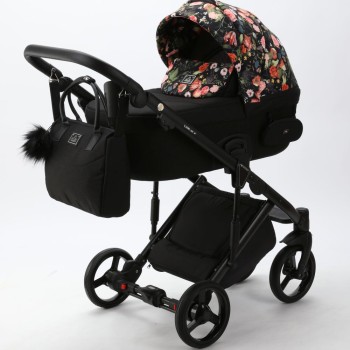 Carucior 3 in 1 Lumi Air Adamex Black Flowers FL1