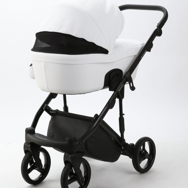 Carucior 3 in 1 Lumi Air Adamex Deluxe White Leather SA1